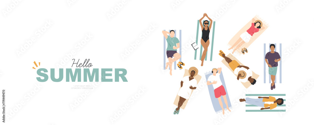 Hello, Summer! Different people lay and relax. Hello, Summer! Different people lay and relax.