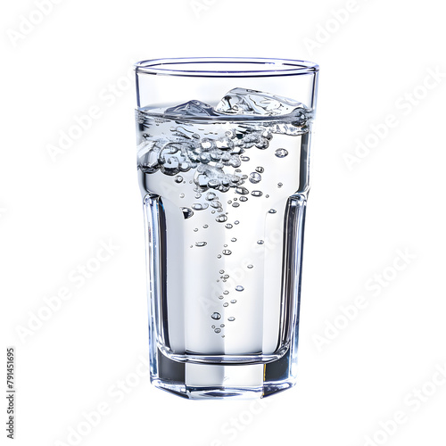  mineral water glass isolated on transparent background