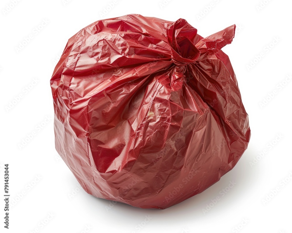 Wrapper Trash. Fast Food Garbage Wrap Paper Ball Isolated on White