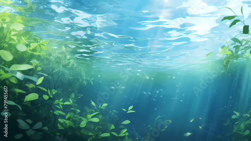 serene underwater scene