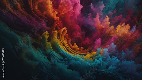 colored clouds background
