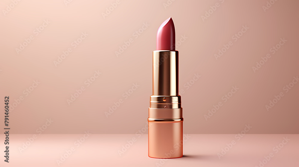 Realistic 3D rendering of elegant lipstick Realistic 3D rendering of elegant lipstick