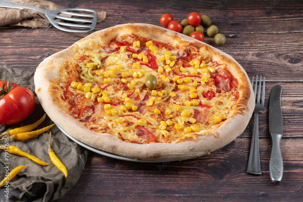 pizza with vegetables pizza with vegetables