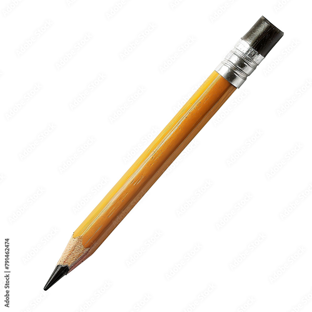 Pencil with transparent background, symbolizing creativity, education, and writing Pencil with transparent background, symbolizing creativity, education, and writing