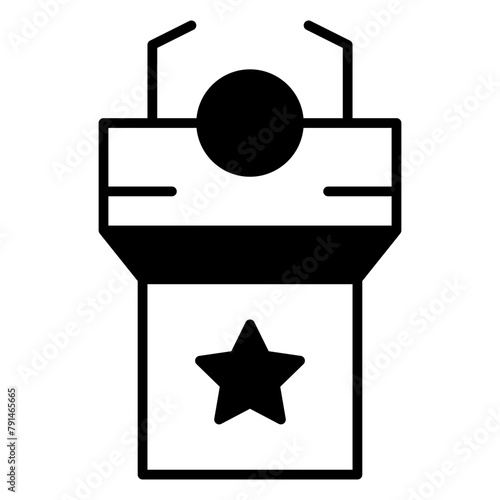 tribune, witness, confrence, podium, desk Icon