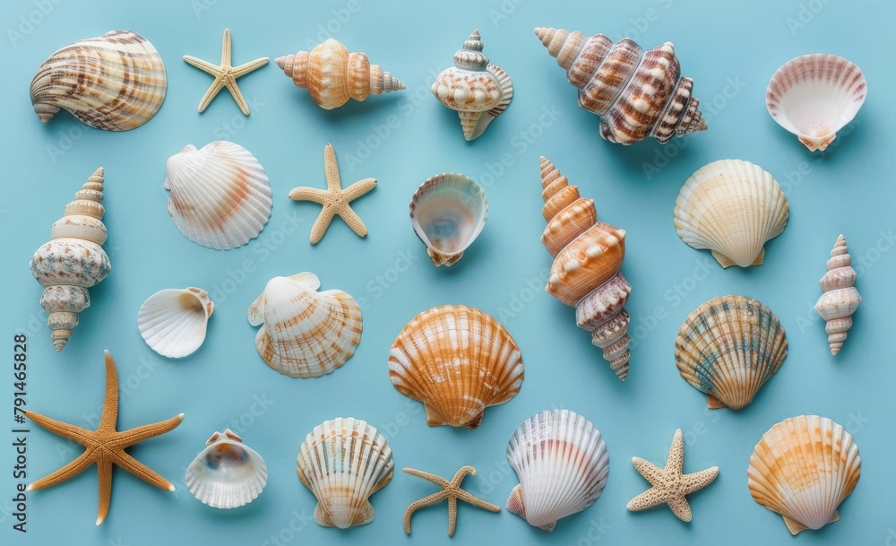 Seashells as background Seashells as background