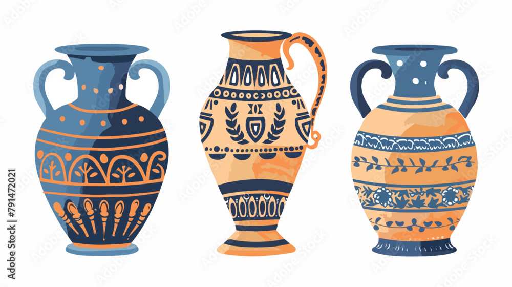 Ancient Greek ceramic dressel amphora. Antique tradit