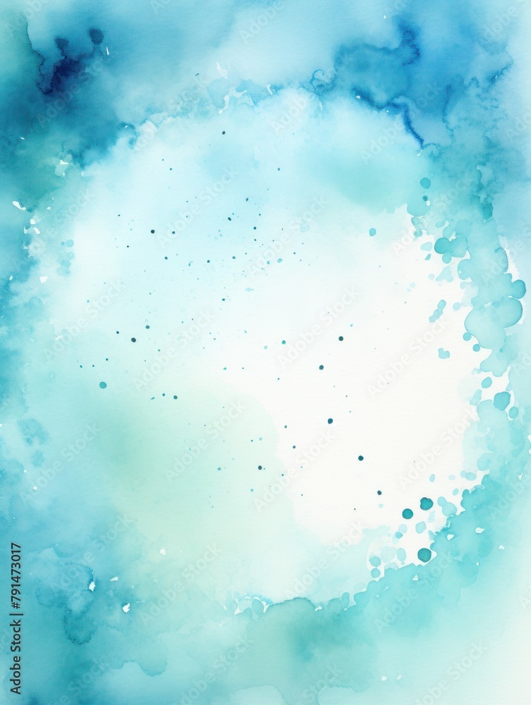 teal watercolor background