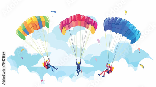 Banner design for skydiving festival promotion.