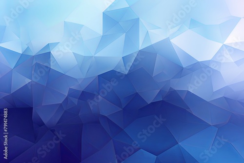 Indigo abstract background with low poly design, vector illustration in the style of indigo color palette with copy space for photo text or product, blank empty copyspace