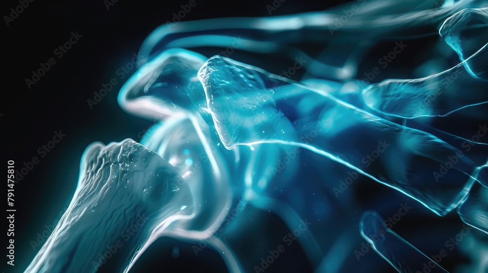 Foto de A diagnostic X-ray capturing the internal anatomy of the ...