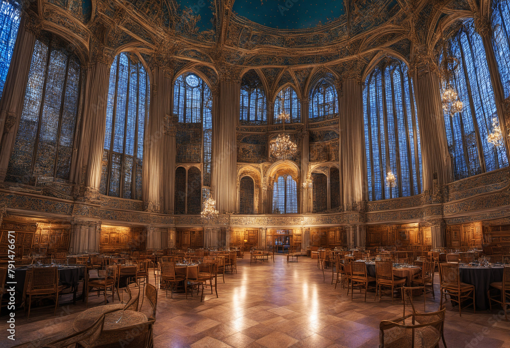 Naklejka premium mighty cathedral, indoor design