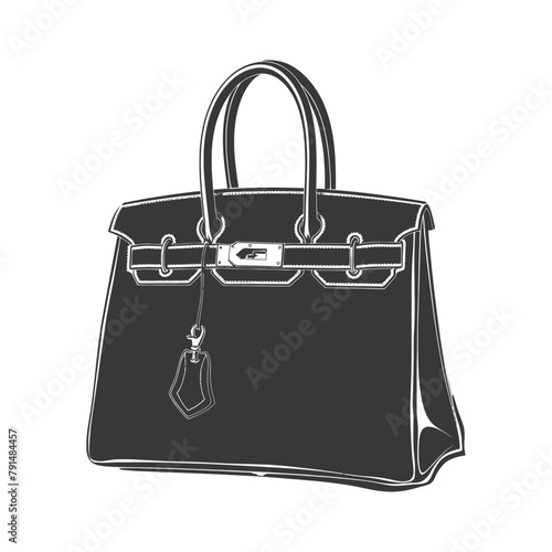 Silhouette women handbag black color only full