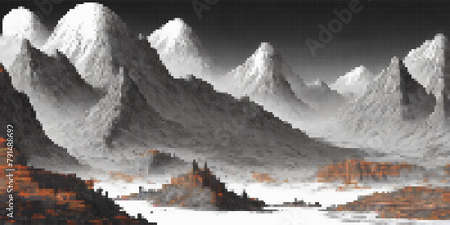 Surreal mountain landscape....