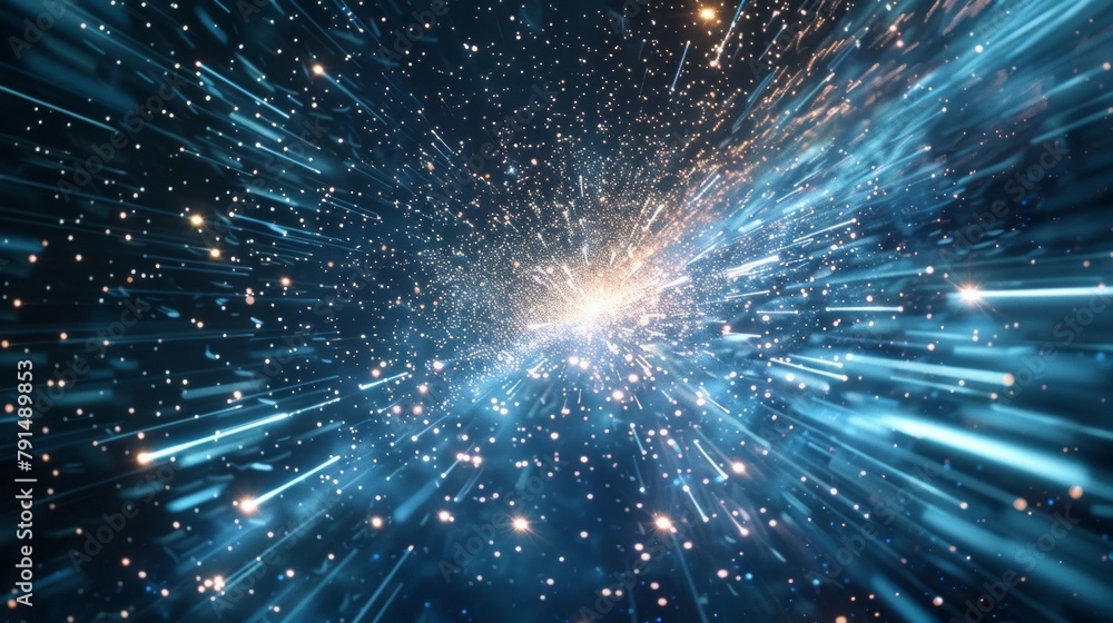 Closeup of a dynamic starry sky with countless streaks of light creating an otherworldly effect as they seemingly dance across the frame. . Closeup of a dynamic starry sky with countless streaks of light creating an otherworldly effect as they seemingly dance across the frame. .