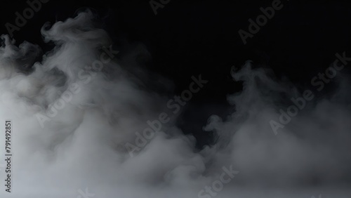 Smoke Gray dark fog mist background. smoke cloud field dust Background