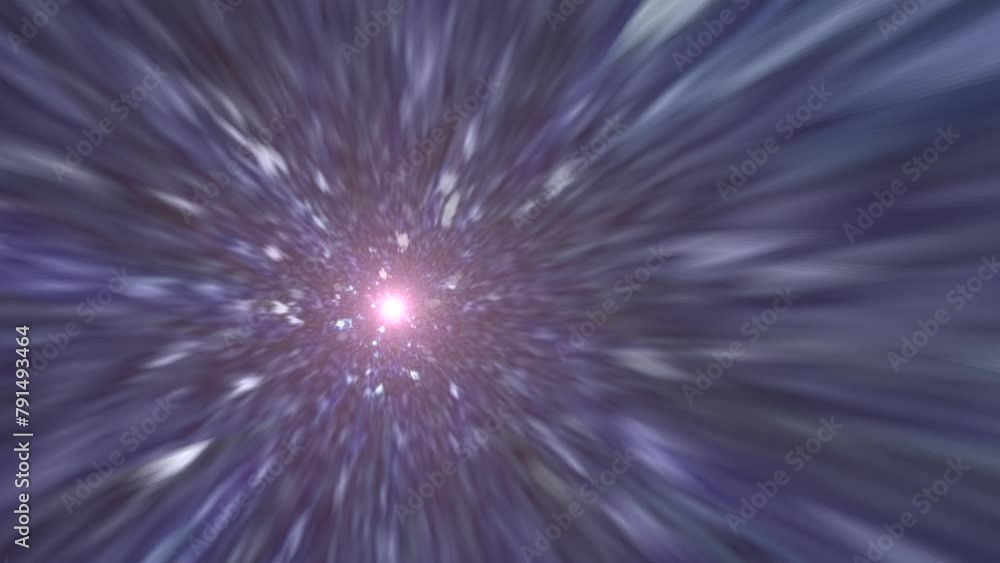 Hyperspace Jump through Star Field Effect. Warp Speed Travel in Space Simulation Hyperspace Jump through Star Field Effect. Warp Speed Travel in Space Simulation