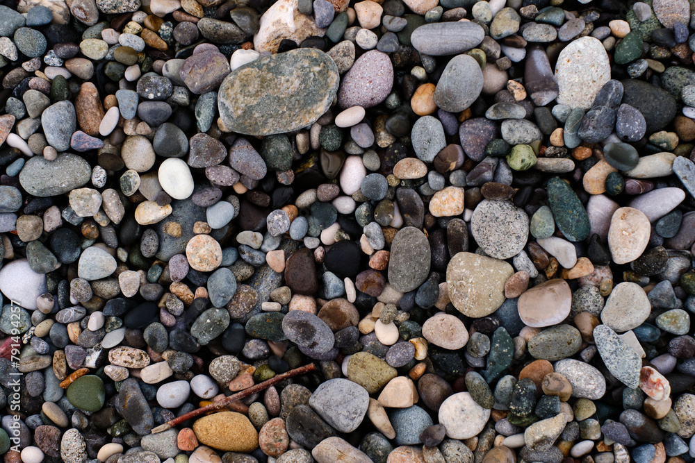 Naklejka premium Stones on the beach