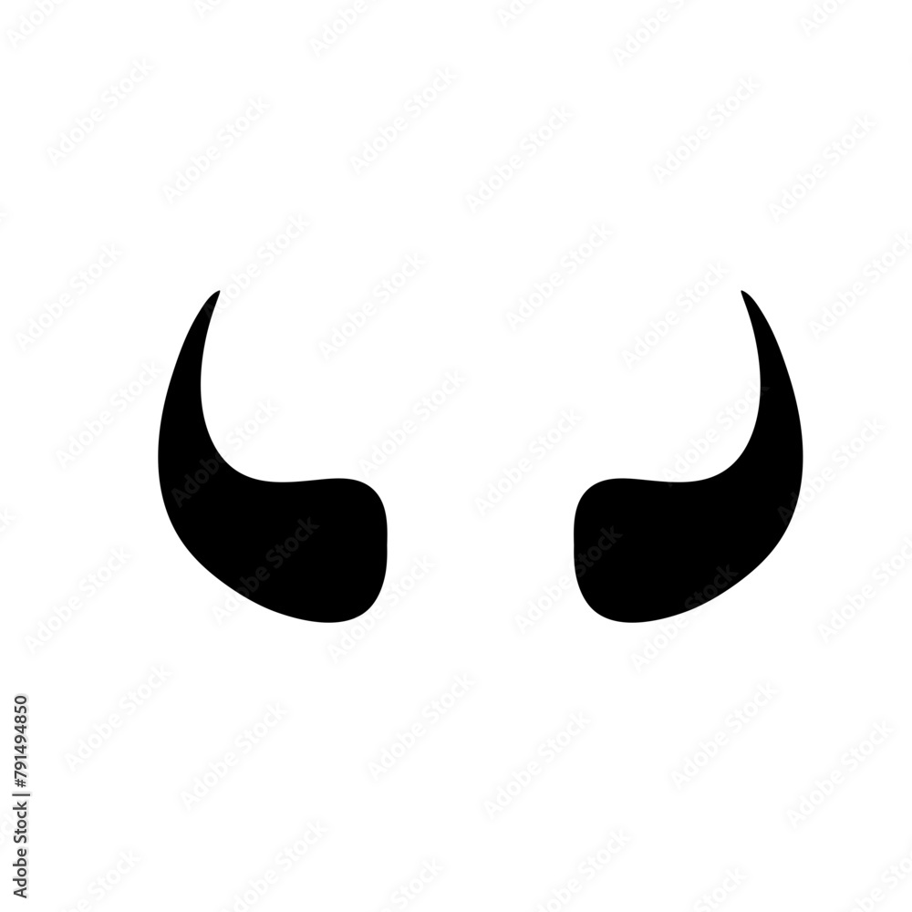 Devil horn silhouette Devil horn silhouette
