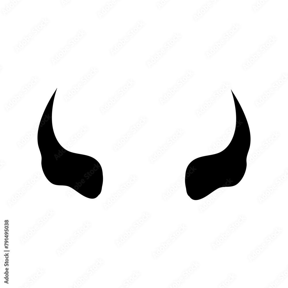 Devil horn silhouette Devil horn silhouette