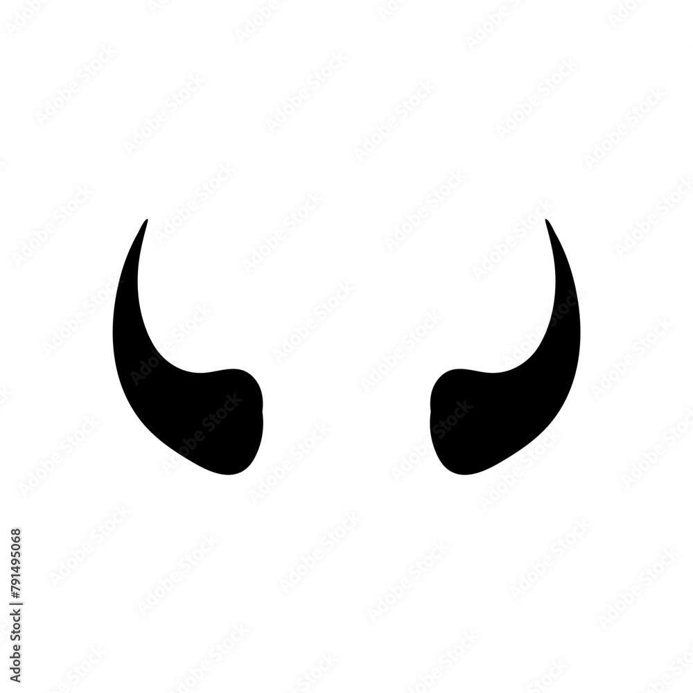 Devil horn silhouette Devil horn silhouette