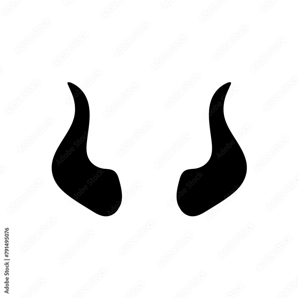 Devil horn silhouette Devil horn silhouette
