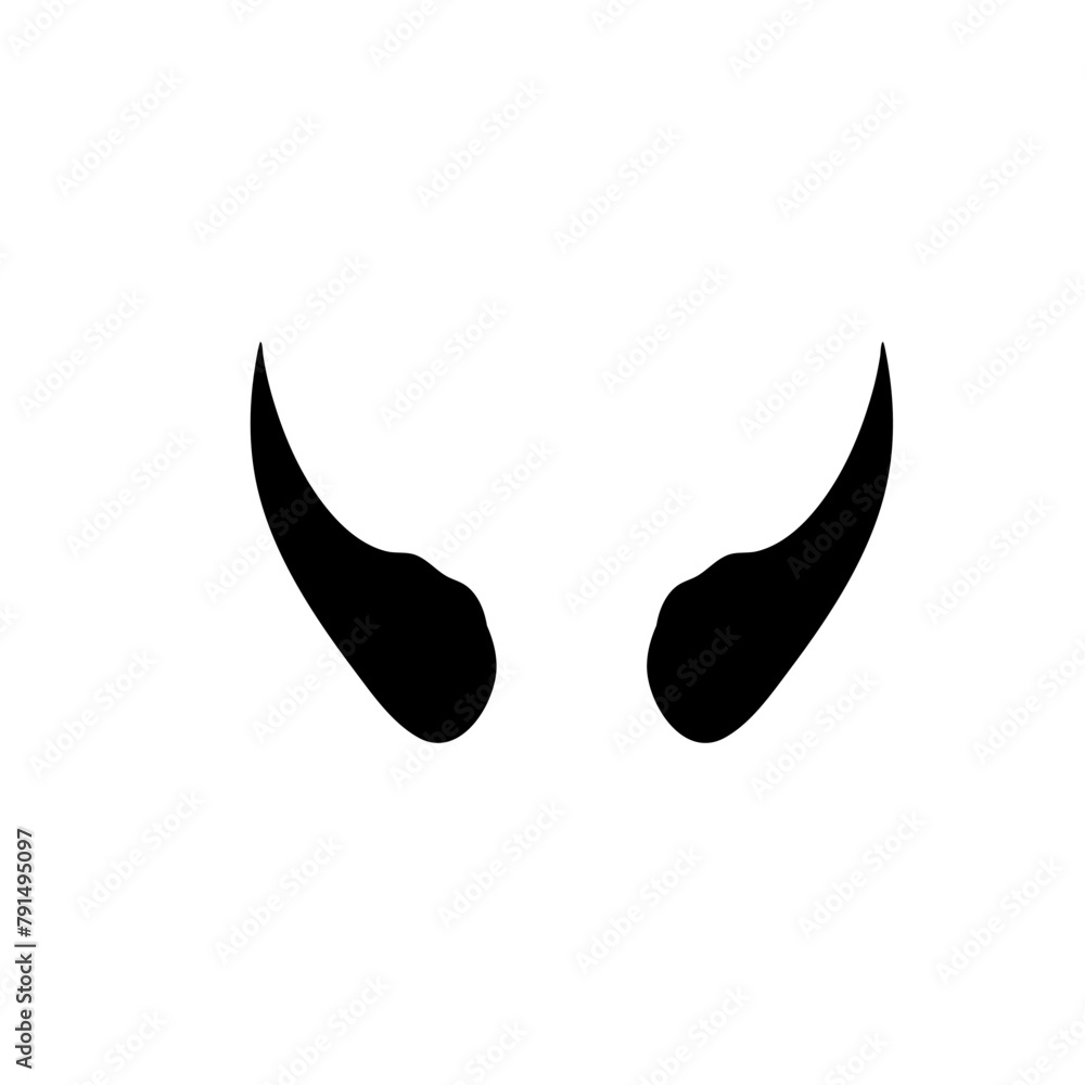 Devil horn silhouette Devil horn silhouette