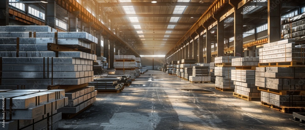 Efficient Steel Sector: Precision-Stacked Steel and Aluminum Warehouse