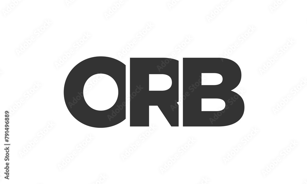 ORB logo design template with strong and modern bold text. Initial based vector logotype featuring simple and minimal typography. Trendy company identity. ORB logo design template with strong and modern bold text. Initial based vector logotype featuring simple and minimal typography. Trendy company identity.
