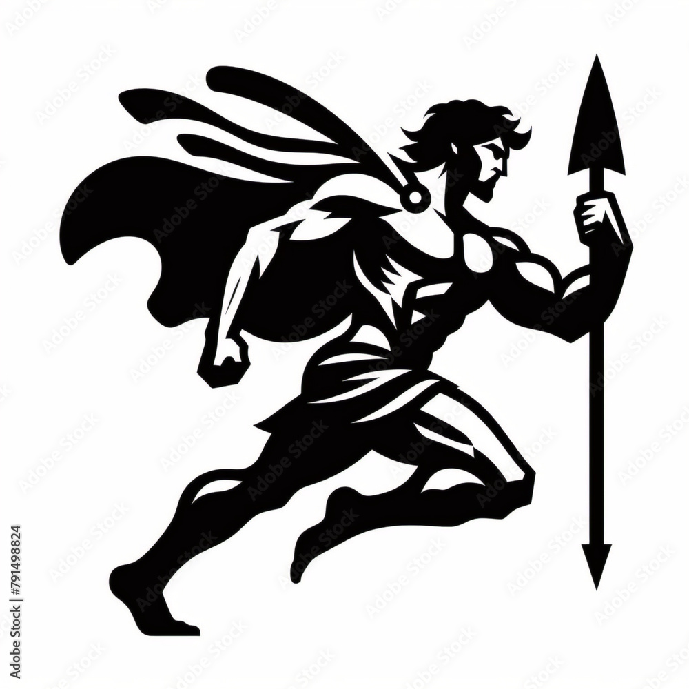 Fototapeta premium Heroic Legacy Ancient Hercules Logo Mythical Warrior Vector Symbolic Design