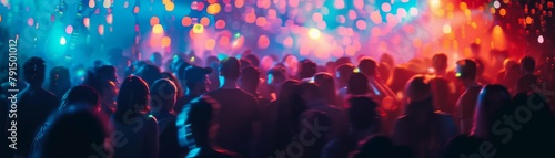 Dynamic Club Scene: Vibrant Energy of Dance and Celebration photo