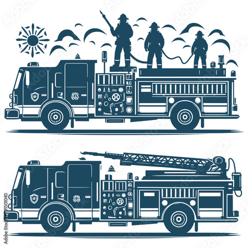 American Flag Fire Truck Vector File , Firefighter Vector, Firefighter Truck, fire truck silhouette fire truck, Firetruck Fireman SVG ,Maltese Cross Svg