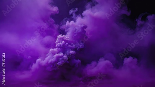 Smoke Purple dark fog mist background. smoke cloud field dust Background