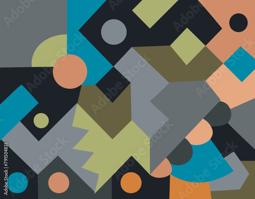 colorful abstract art for wall decoration
