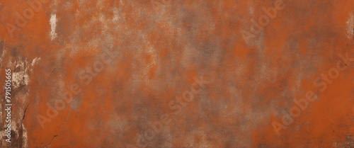 Grunge rusty orange brown metal background wall paper