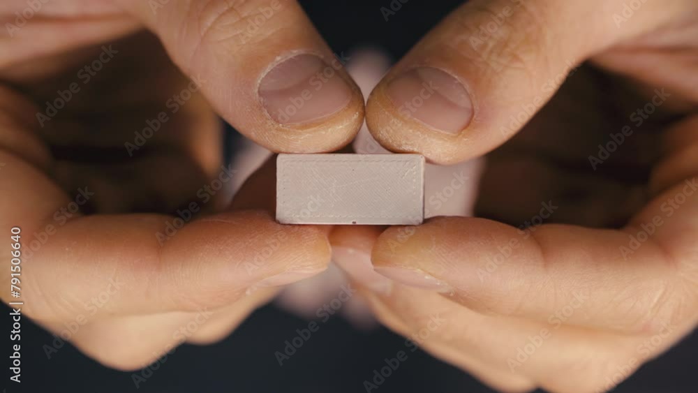 Crafting Miniature Red Bricks: A Close-Up Showcase Crafting Miniature Red Bricks: A Close-Up Showcase