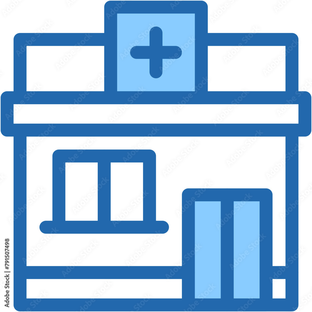 Obraz premium Vector Icon hospital, clinic, healthcare, medical, health clinic Icon
