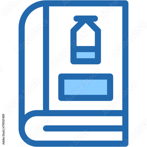 Vector Icon book, medical book, vaccine, covid, healthcare and medical Icon