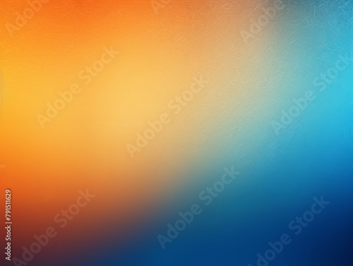 Orange and blue colors abstract gradient background in the style of, grainy texture, blurred, banner design, dark color backgrounds
