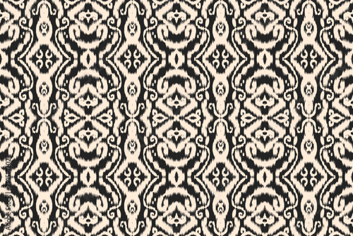 Seamless ethnic design, ikat art. beautiful hand drawn Design for textile and printingEthnic pattern.beautiful pattern. folk embroidery,bohemian style,aztec geometric art	