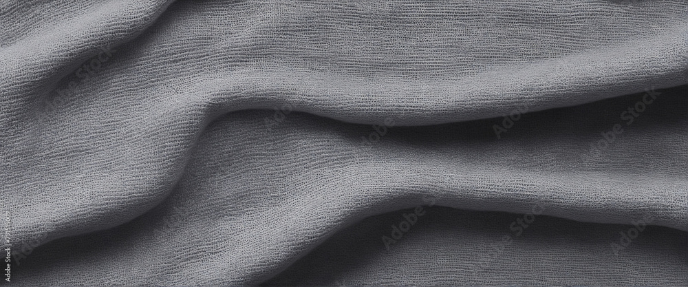 Fototapeta premium Gray bright natural cotton linen textile texture background 