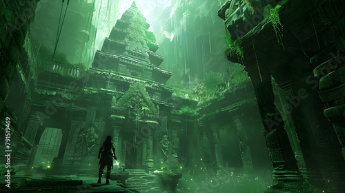Ethereal Journey through an Ancient Civilization in a Fantasy Video Game