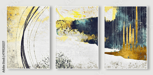 Abstract art oil painting style artwork. For wall decoration, wallpaper, murals, carpets