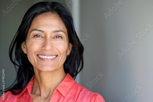 beautiful 40 year old indian woman portrait photo
