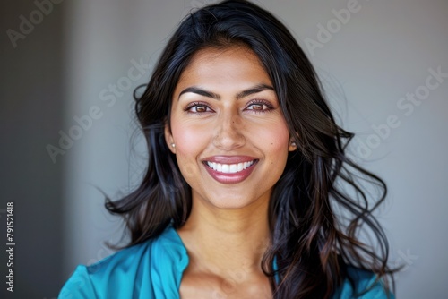 beautiful happy smiling indian woman