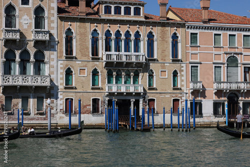  Palaces and beautiful houses along the Grand Canal in the San Marco district of Venice photo