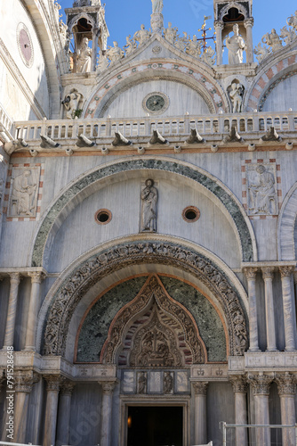 The northern facade of St. Mark s Basilica in Venice. Italy