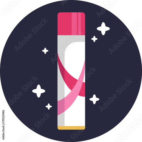 The icon illustrates a hair spray bottle, a must-have in hair care for securing hairstyles and adding a final touch of shine for a flawless look.