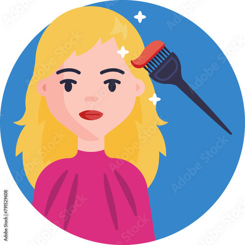 Our Hair Dye icon embodies creativity and change, promising a spectrum of possibilities.