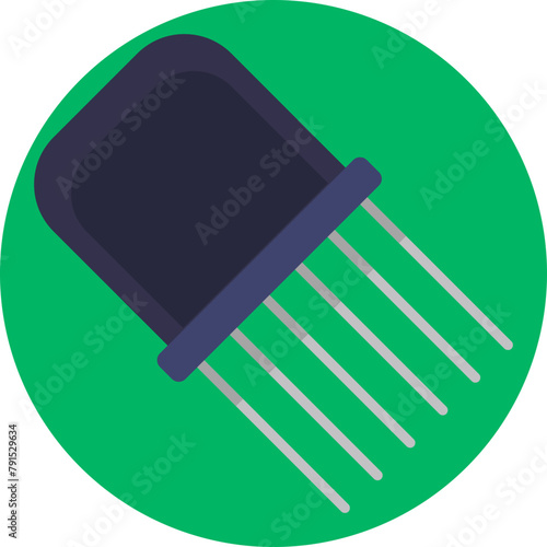 Elegantly styled hair comb, symbolizing precision and finesse for professional hairstyling.